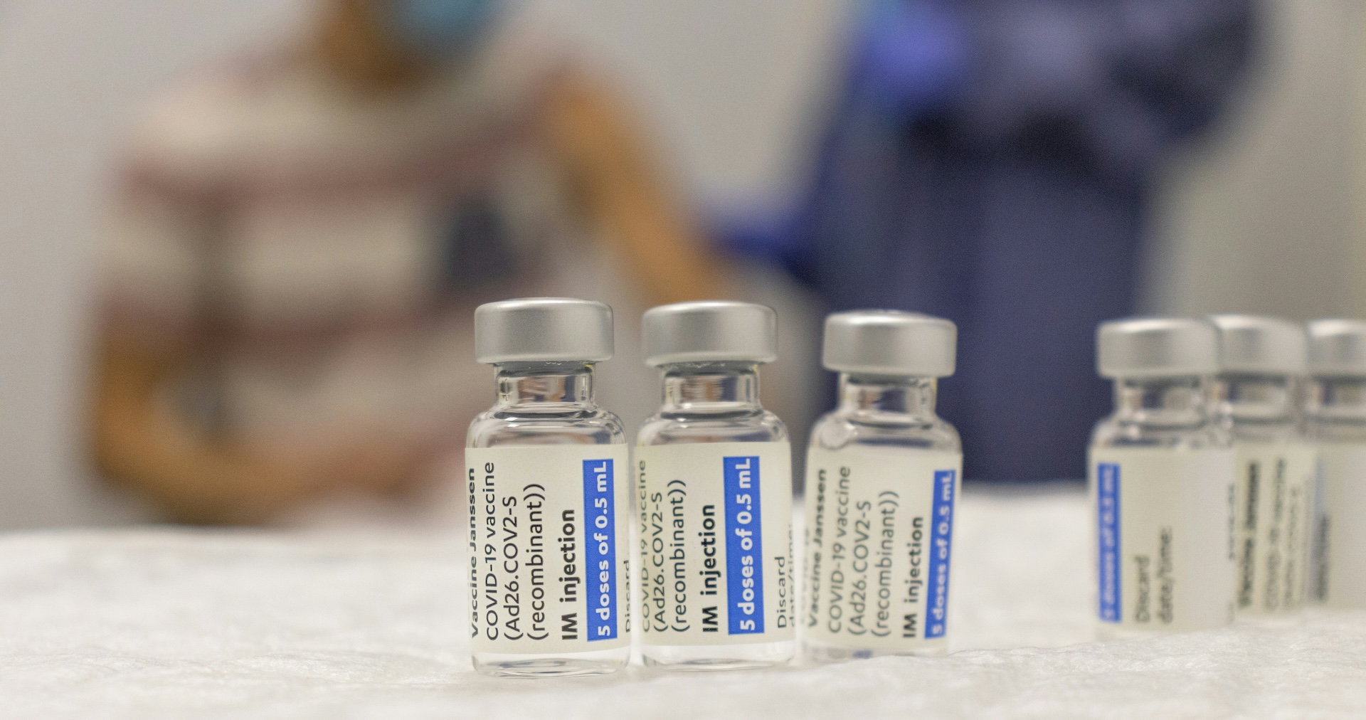 COVID vaccine bottles